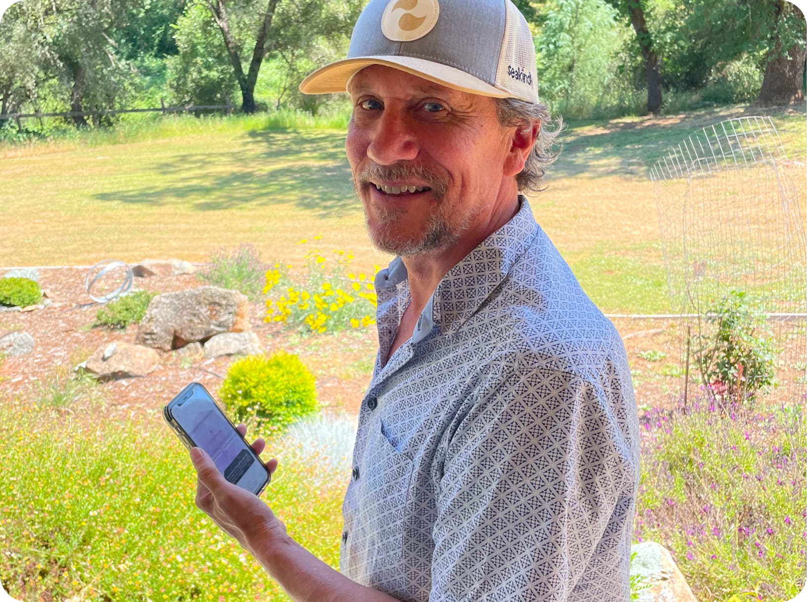 Robert on his iPhone using Lotus